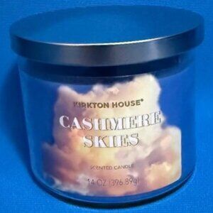 BRAND NEW ~ 3 WICK ~ CASHMERE SKIES CANDLE ~ KIRKTON HOUSE 14 OZ / 14 OUNCES
